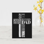 Carte Papa chrétien béni Drapeau américain Religieux Fat (Fleur jaune)