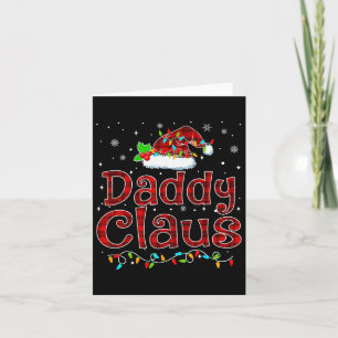 Carte Papa Claus Pajama de Noël Correspondance famille N