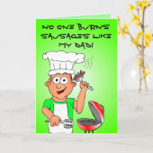 Carte Papa Cook (Fleur jaune)