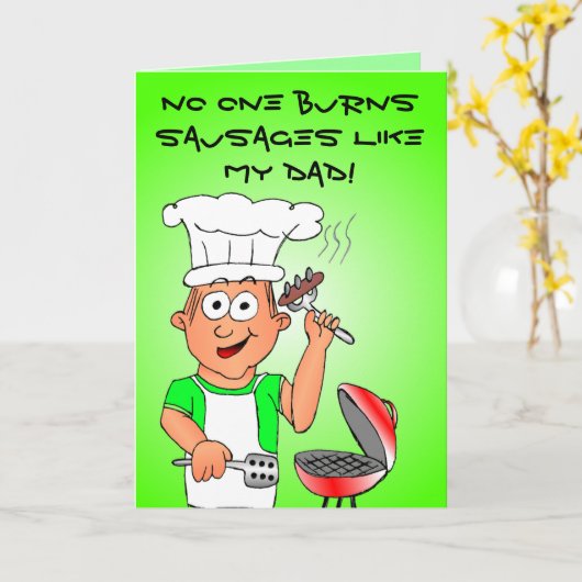 Carte Papa Cook (Fleur jaune)