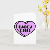 Carte Papa Cool Citation de Meme Drôle Saint Valentin Cœ (Fleur jaune)