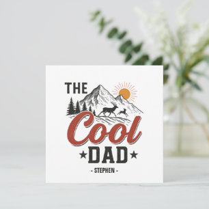 Carte Papa Cool - Rustic Mountain et Deer Design