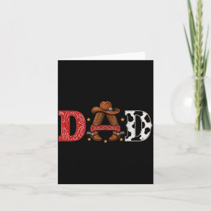 Carte Papa Cow-boy Thème Western Rodeo Anniversaire Enfa