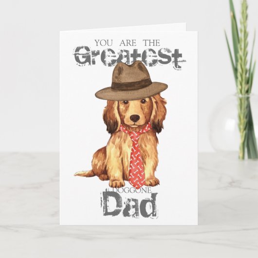 Carte Papa Dachshund (Devant)