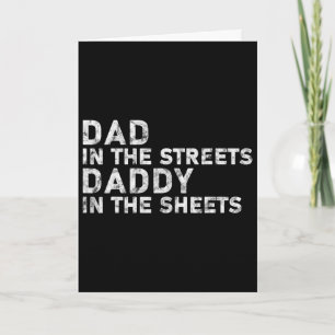 Carte Papa dans les rues Papa dans les draps Fête des Pè