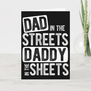 Carte Papa dans les rues Papa dans les draps Meilleur pa