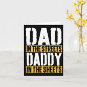 Carte Papa Dans Les Rues Papa Dans Les Feuilles Père &#; (Fleur jaune)