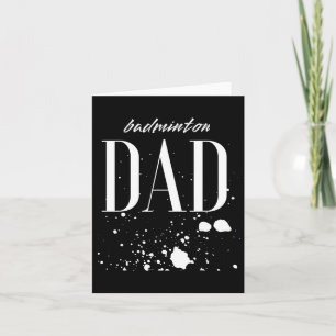 Carte Papa de badminton masculin jour de match plus gran