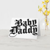 Carte Papa de bébé (Fleur jaune)