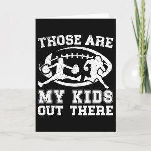 Carte Papa de football et de cheerleading Joueur de foot
