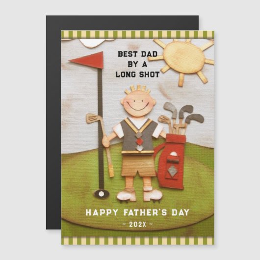 Carte papa de golf (Devant / Derrière)
