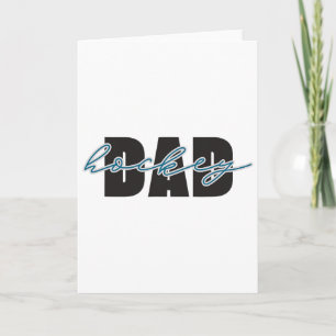 Carte Papa de hockey Père fier Jour de match Fan de la p