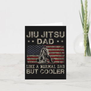 Carte Papa de Jiu Jitsu comme un papa normal mais père p