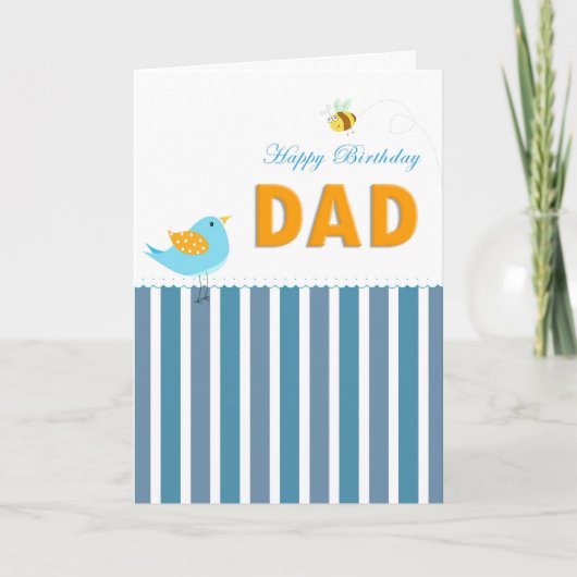 Carte Papa de joyeux anniversaire (Devant)
