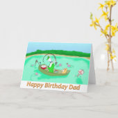 Carte papa de joyeux anniversaire (Fleur jaune)