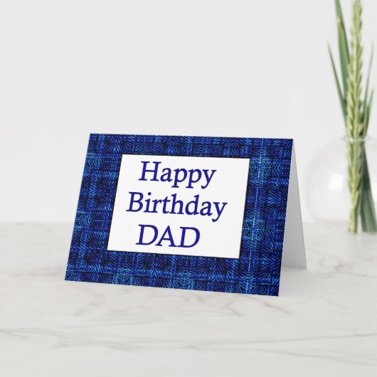 Carte PAPA de joyeux anniversaire (Devant)