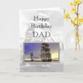 Carte Papa de joyeux anniversaire (Fleur jaune)