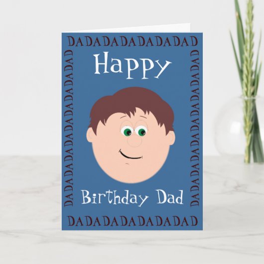 Carte Papa de joyeux anniversaire de fils (Devant)