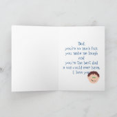 Carte Papa de joyeux anniversaire de fils (Intérieur)