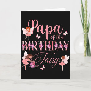 Carte Papa de la fée d'anniversaire Premier anniversaire