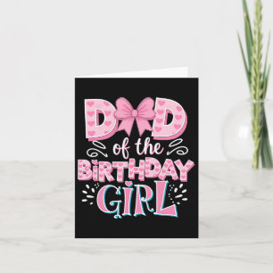 Carte Papa De La Fille Anniversaire Famille Rose Coquett