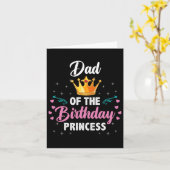 Carte Papa De La Princesse Anniversaire (Fleur jaune)