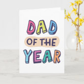 Carte Papa de l'année (Fleur jaune)