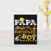 Carte Papa De L'Anniversaire Boy Construction Ouvrier Na (Fleur jaune)