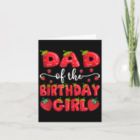Papa De L'Anniversaire Fille Fraise Famille Matchi