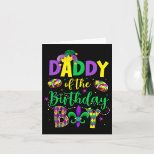 Carte Papa De L'Anniversaire Garçon Chemise Mardi Gras P