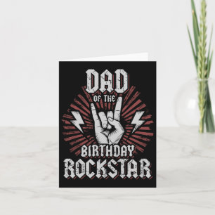 Carte Papa De L'Anniversaire Rockstar Matching Rocker Ro