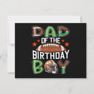 Carte Papa de l'enfant qui fête son anniversaire Footbal