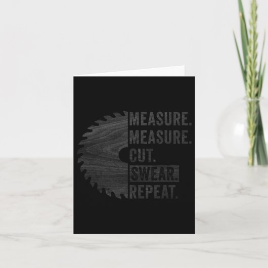 Carte Papa de menuiserie Mesure Coupe Juré Homme à tout (Devant)