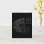 Carte Papa de menuiserie Mesure Coupe Juron Bricoleur Pè (Fleur jaune)