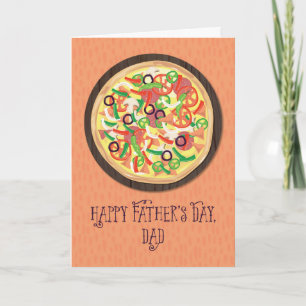 Carte Papa de Tween ou Fête des pères de pizza Ado