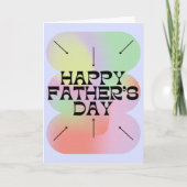 Carte Papa dégradé de la fête des pères (Devant)