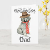 Carte Papa des canicules (Fleur jaune)