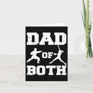 Carte Papa Des Deux Funny Karate Softll Papa