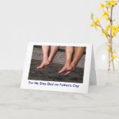 Carte Papa d'étape - fête des pères (Fleur jaune)