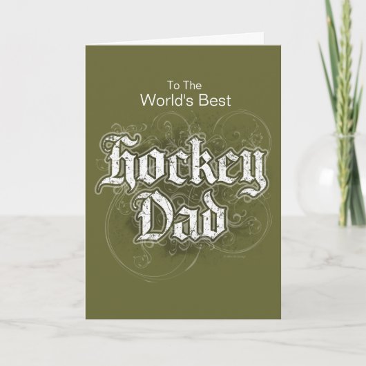 Carte Papa d'hockey (Devant)