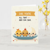 Carte Papa Dim Sum Charmeur (Fleur jaune)