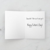 Carte Papa Dit...Carte Fête des pères (Intérieur)