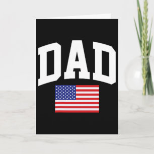 Carte Papa Drapeau Américain Usa Fête Des Pères 4 Juille