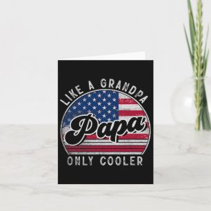Carte Papa drôle comme un grand-père mais en plus cool a