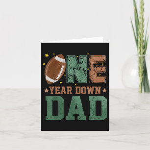 Carte Papa du footballeur de 1 an, 1ère année, 1er down 