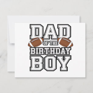 Carte Papa du garçon de football amateur de la famille d