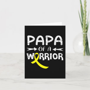 Carte Papa D'Un Guerrier Contre Le Père Cancer De L'Enfa