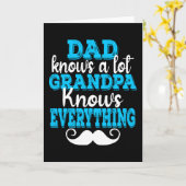 Carte Papa En Sait Beaucoup Mais Papi Sait Tout (Fleur jaune)