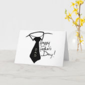 CARTE PAPA ENLEVEZ VOTRE CRAVATE / PROFITEZ DE LA FÊTE D (Fleur jaune)