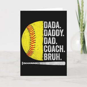 Carte Papa entraîneur Softll Fête des pères Funny Softll